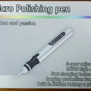 Micro Polishing ENGRAVER Pen 3-Gear Adjustable 1800 High Speed BATTERY 33 BITS